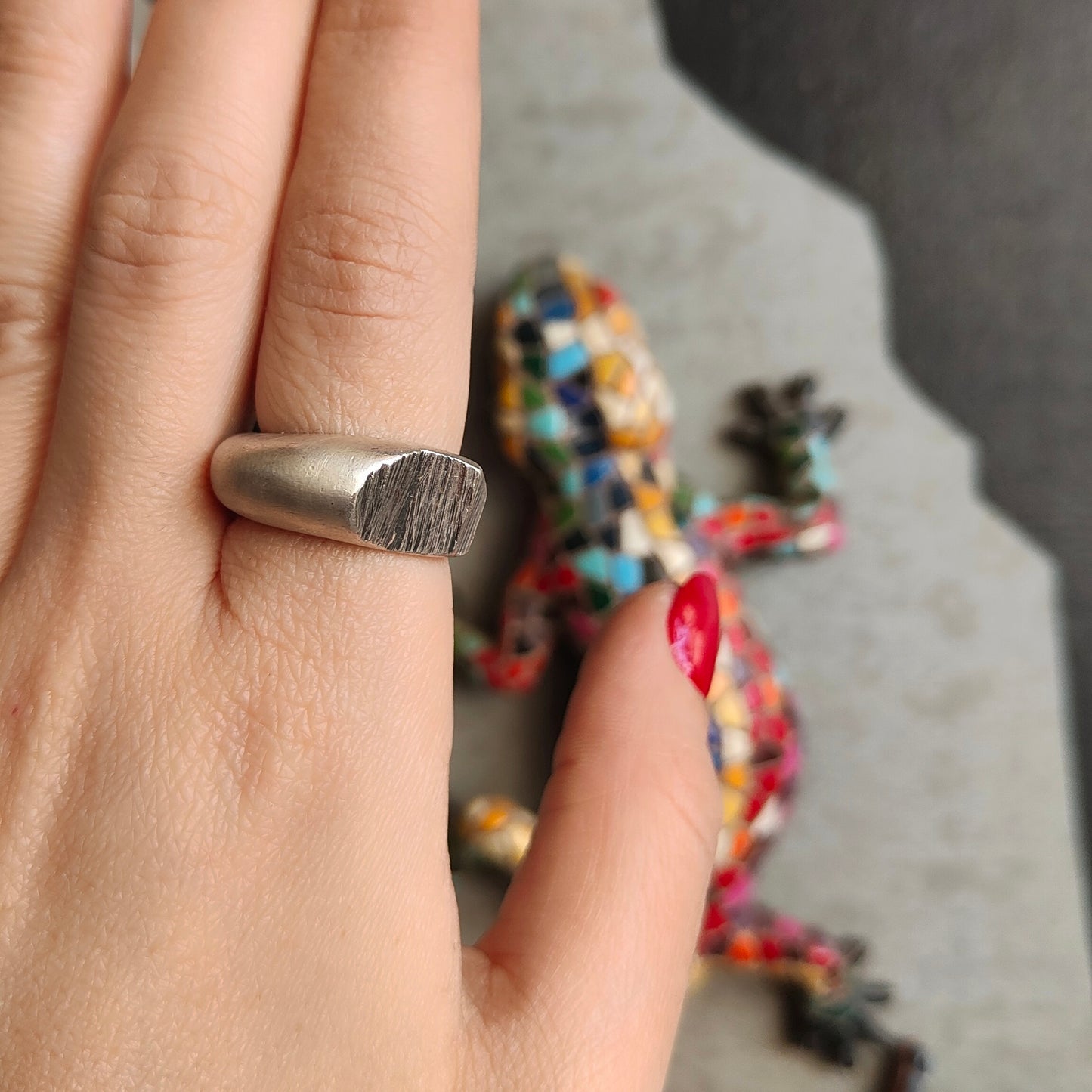 ONE-OFF SILVER RING