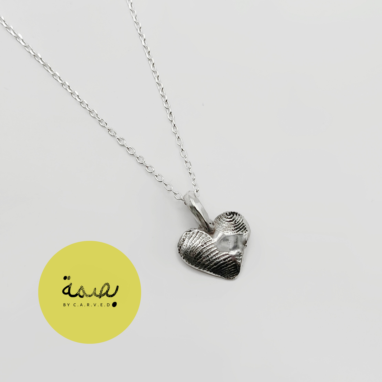 "BASSMEH" KIT | HEART FINGERPRINT NECKLACE