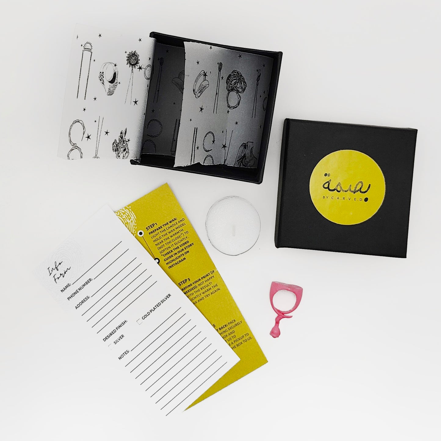 "BASSMEH" KIT | ROUND FINGERPRINT RING
