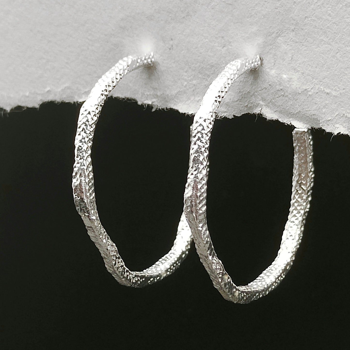 RUST HOOP EARRINGS