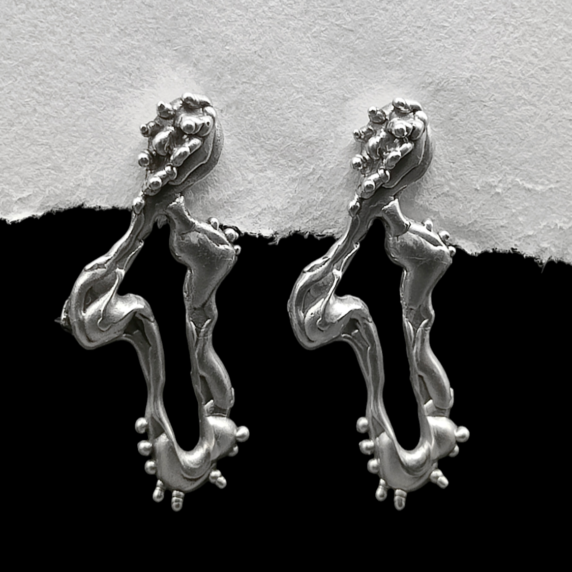 MYSTIC RIVER SILVER EARRINGS