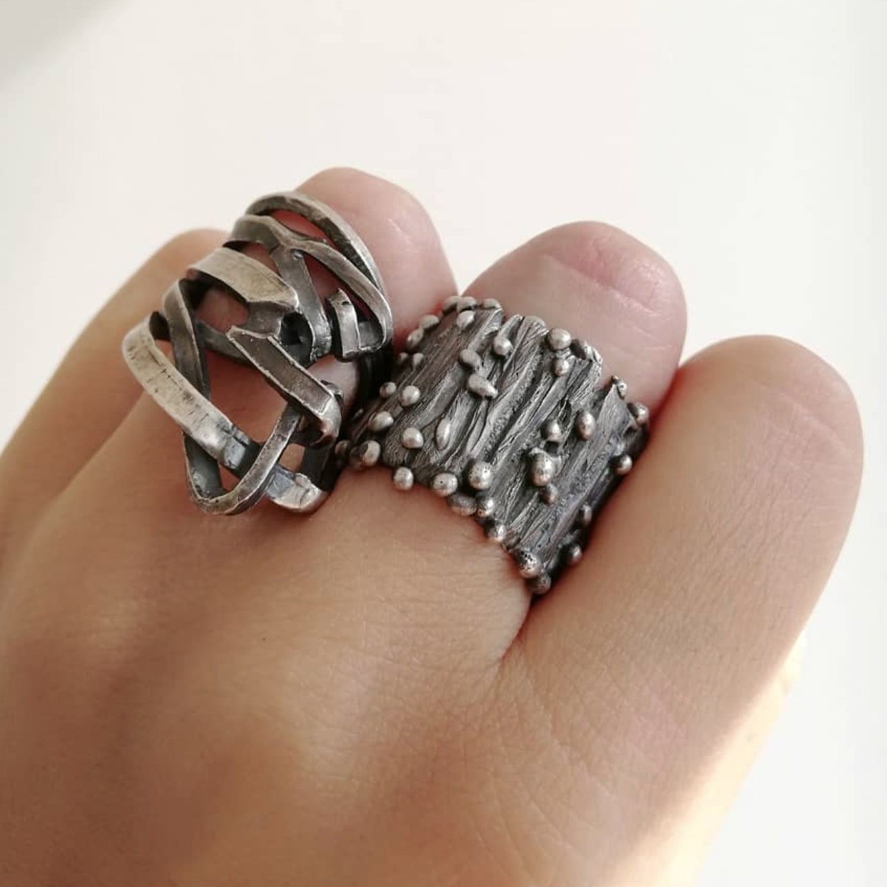 DEW GARDEN SILVER RING