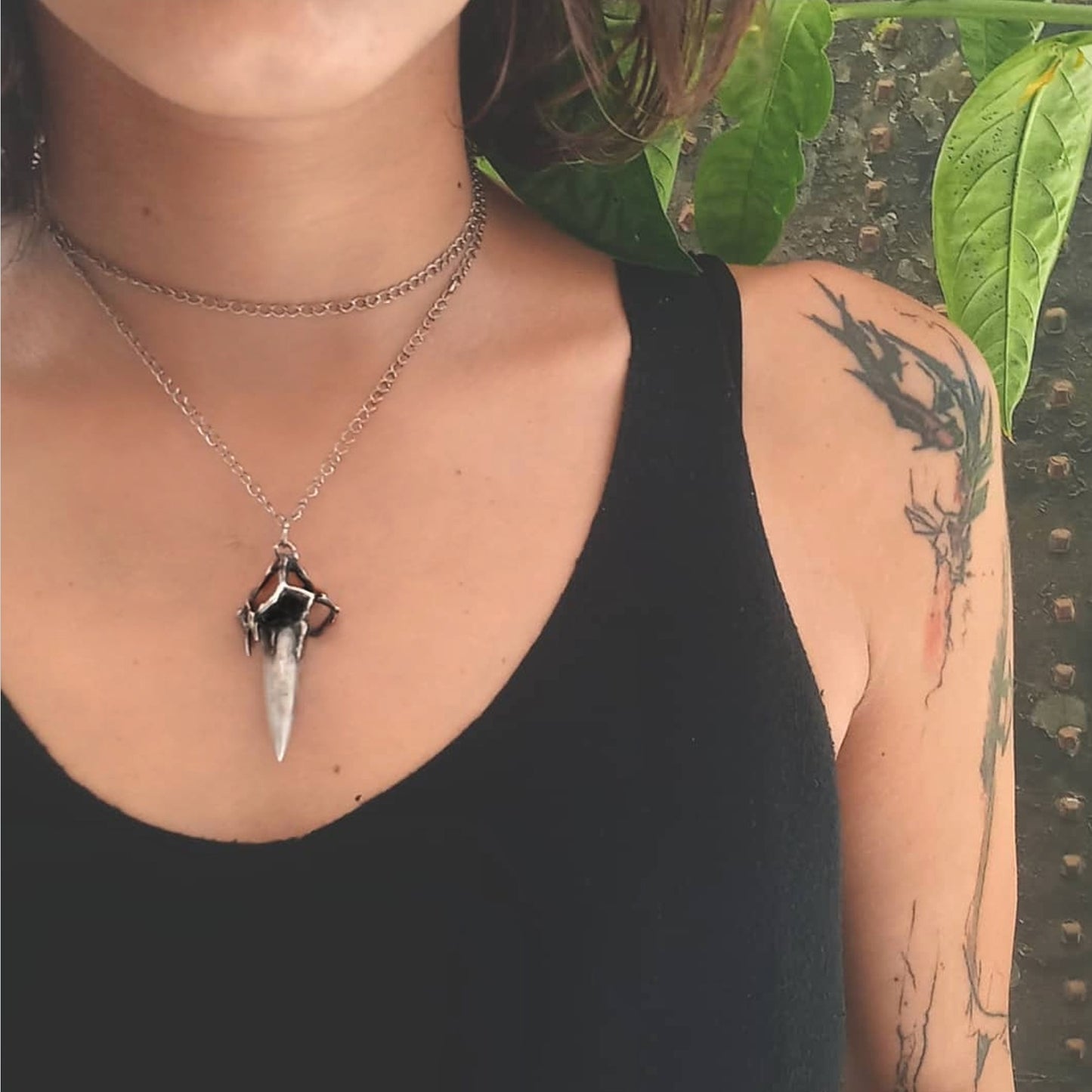 BULLET SILVER NECKLACE