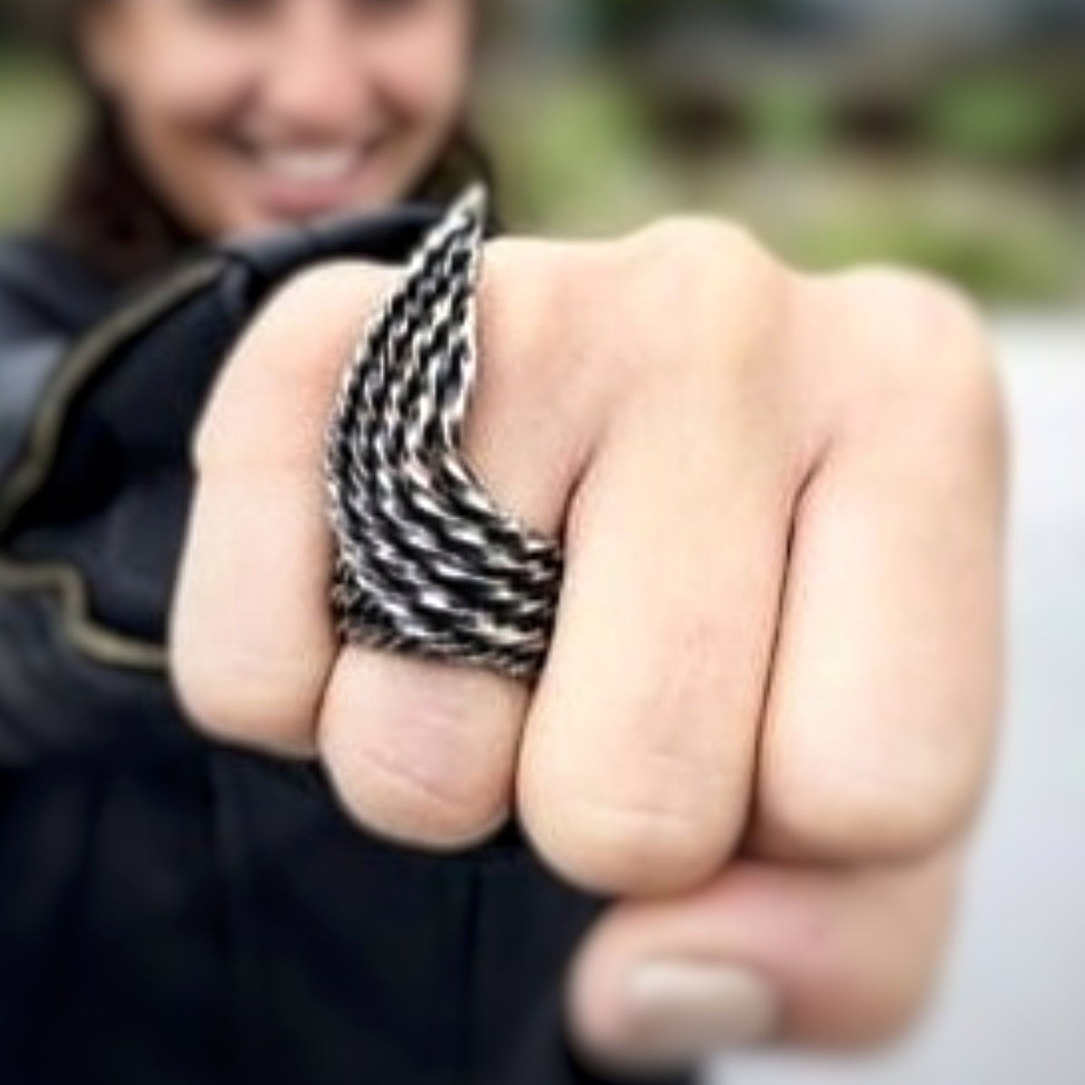 DARK ANGEL SILVER RING
