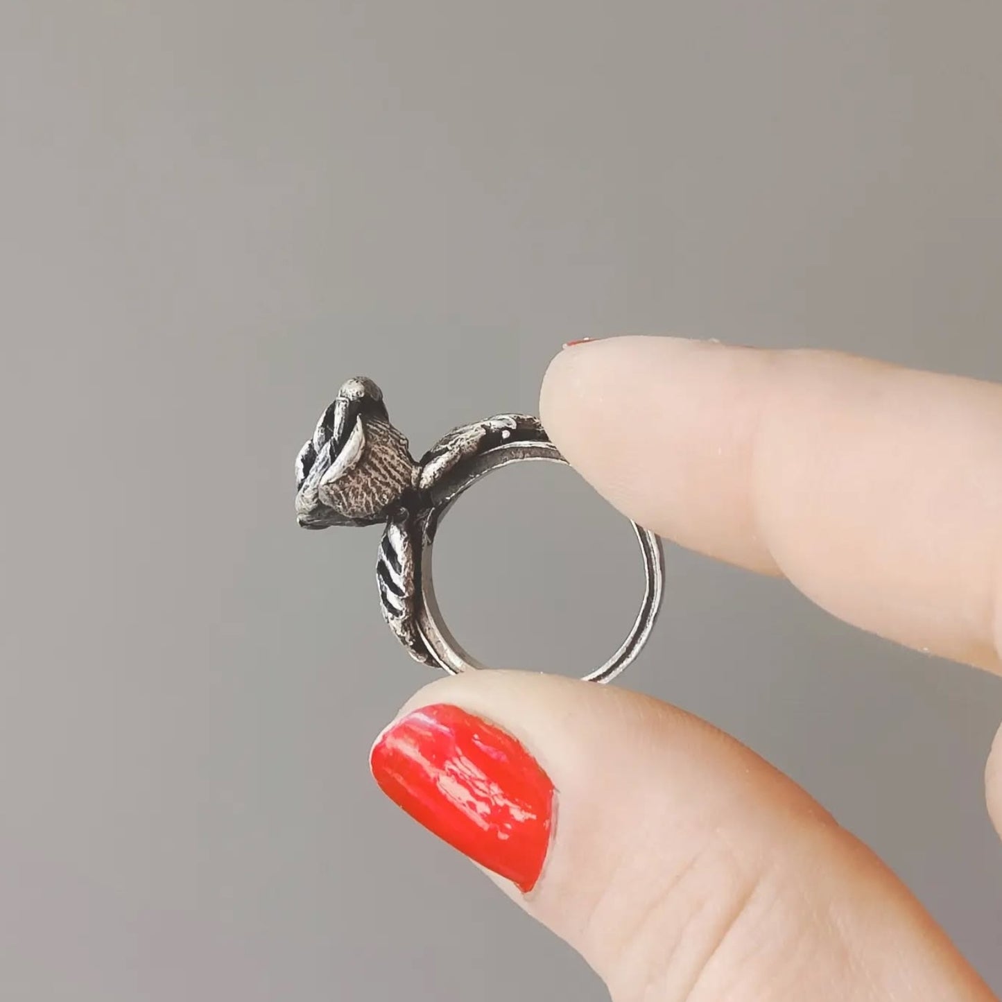 MYSTIC ROSE SILVER RING II