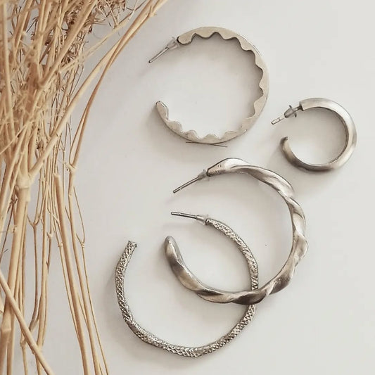 BUBBLE HOOP EARRINGS