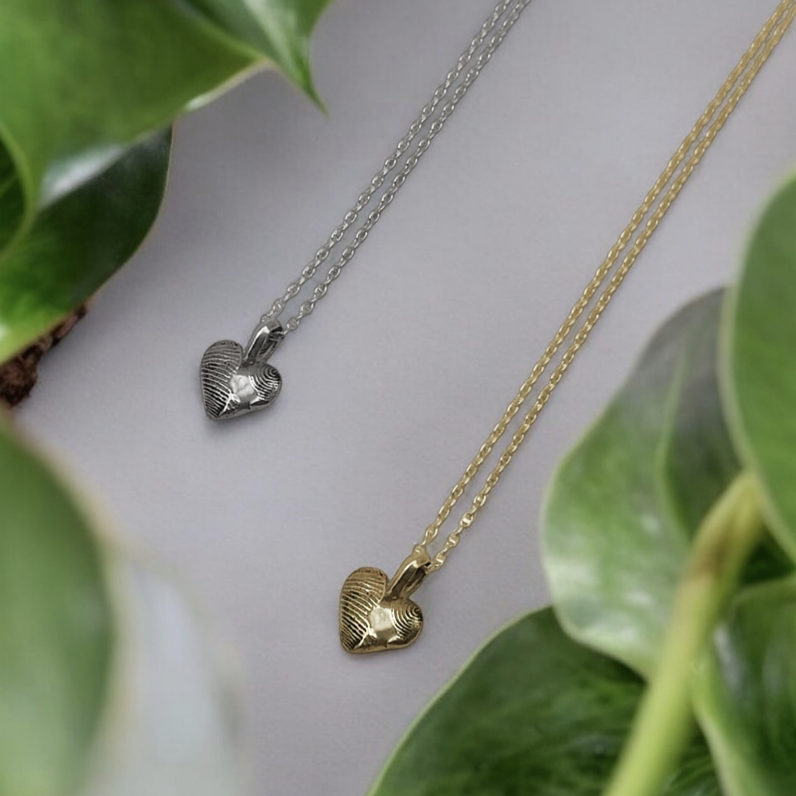 "BASSMEH" KIT | HEART FINGERPRINT NECKLACE