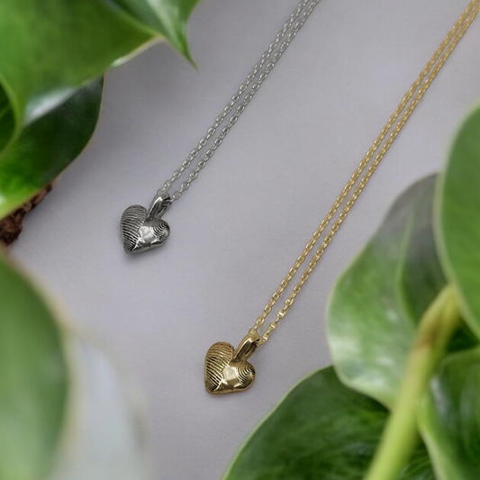 "BASSMEH" KIT | HEART FINGERPRINT NECKLACE