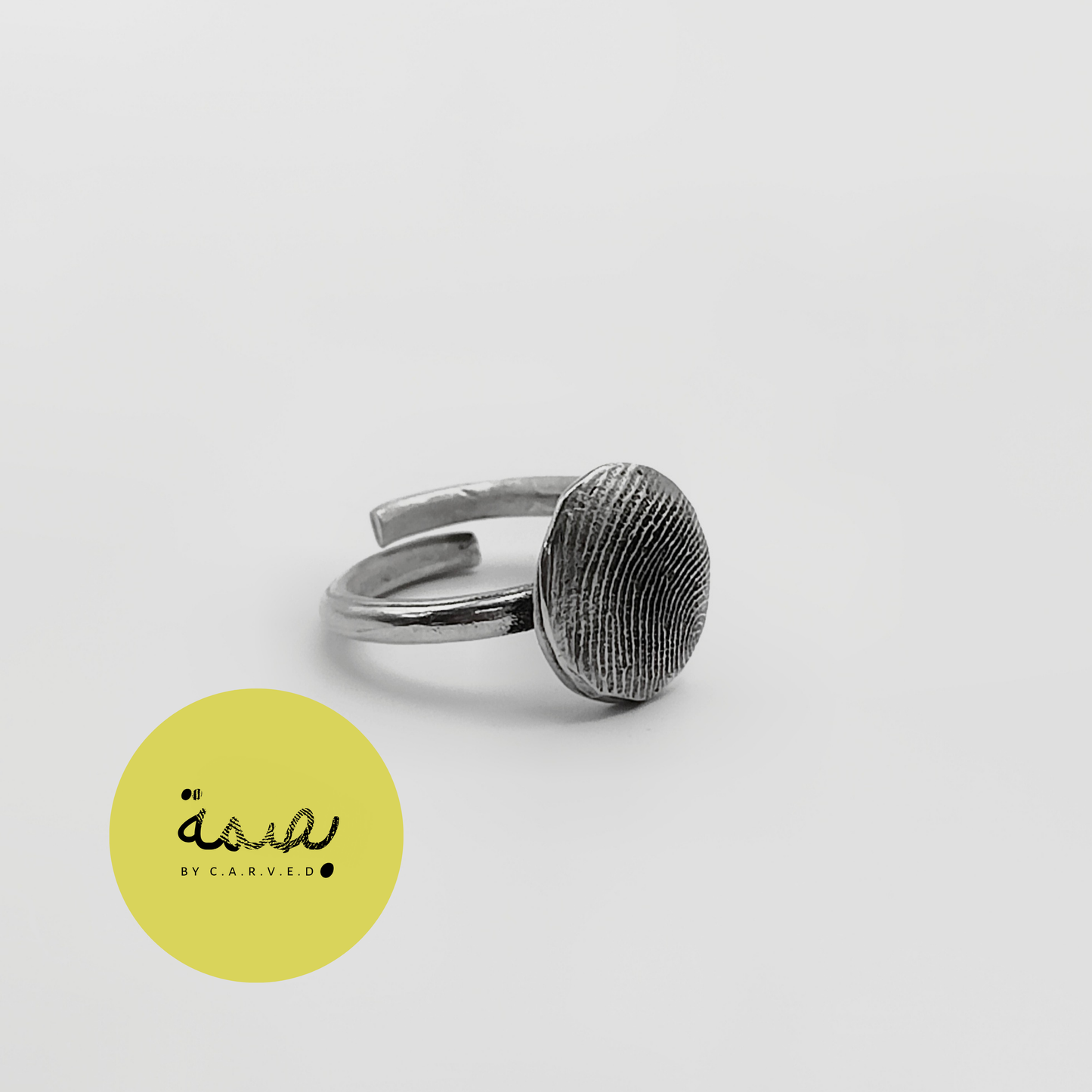 "BASSMEH" KIT | SMALL ROUND FINGERPRINT RING