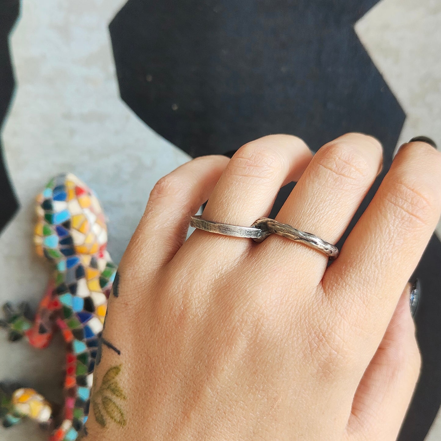 INFINITY SILVER RING