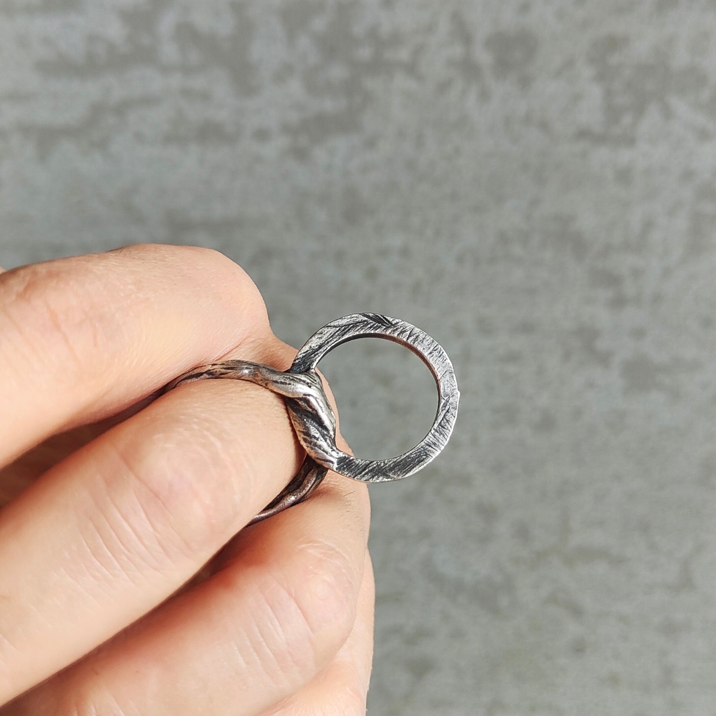 INFINITY SILVER RING