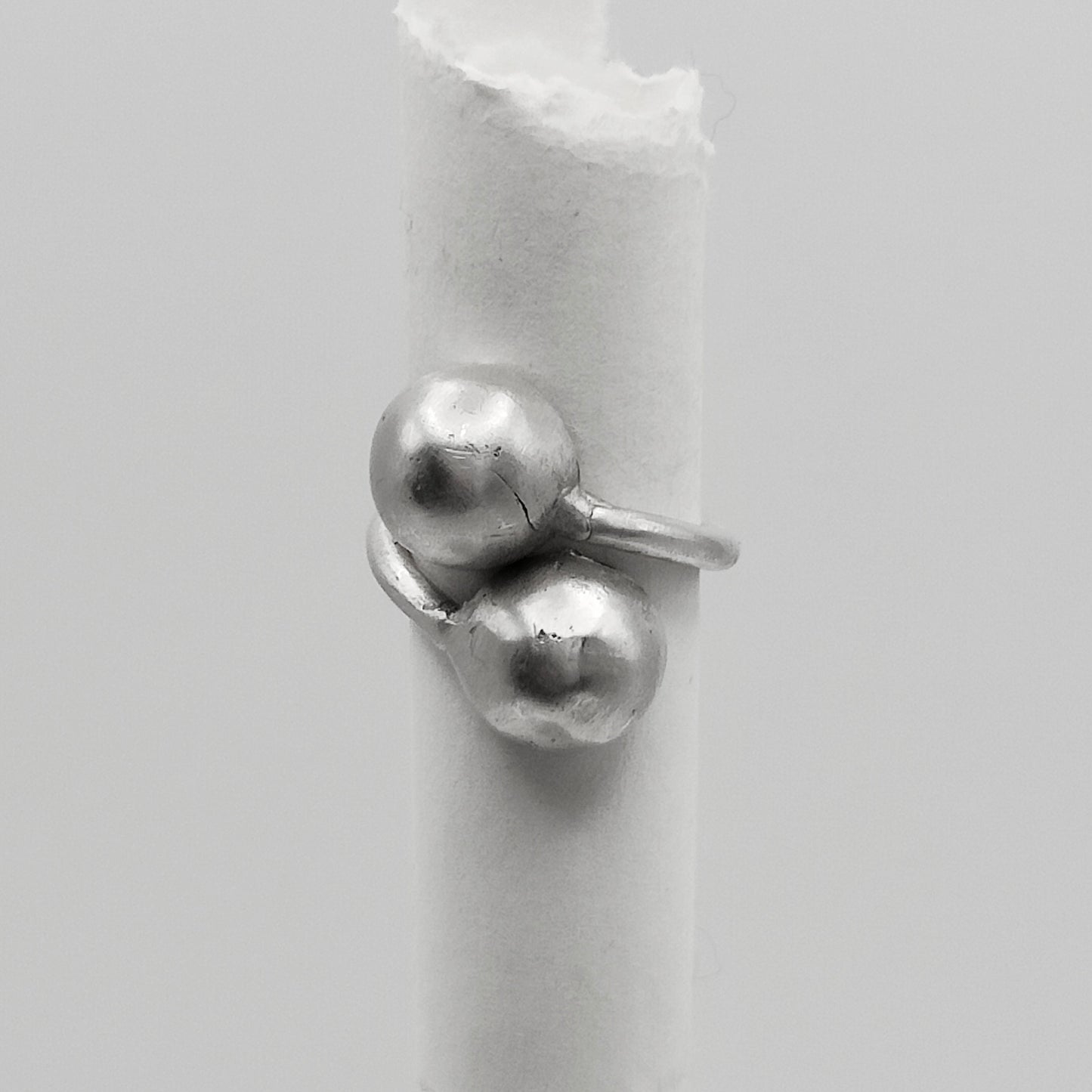 WRECKING BALL SILVER RING
