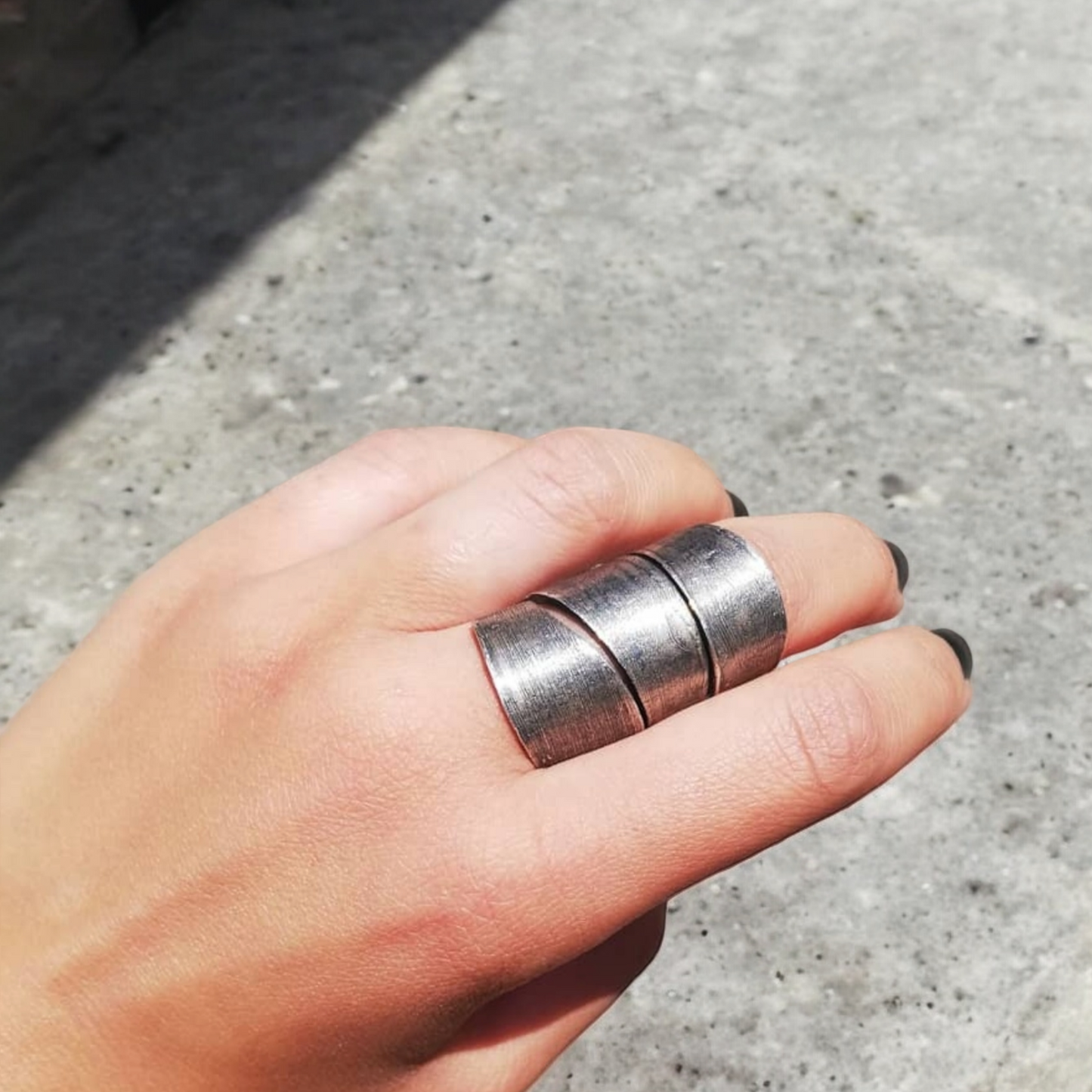 ARMOR SILVER RING