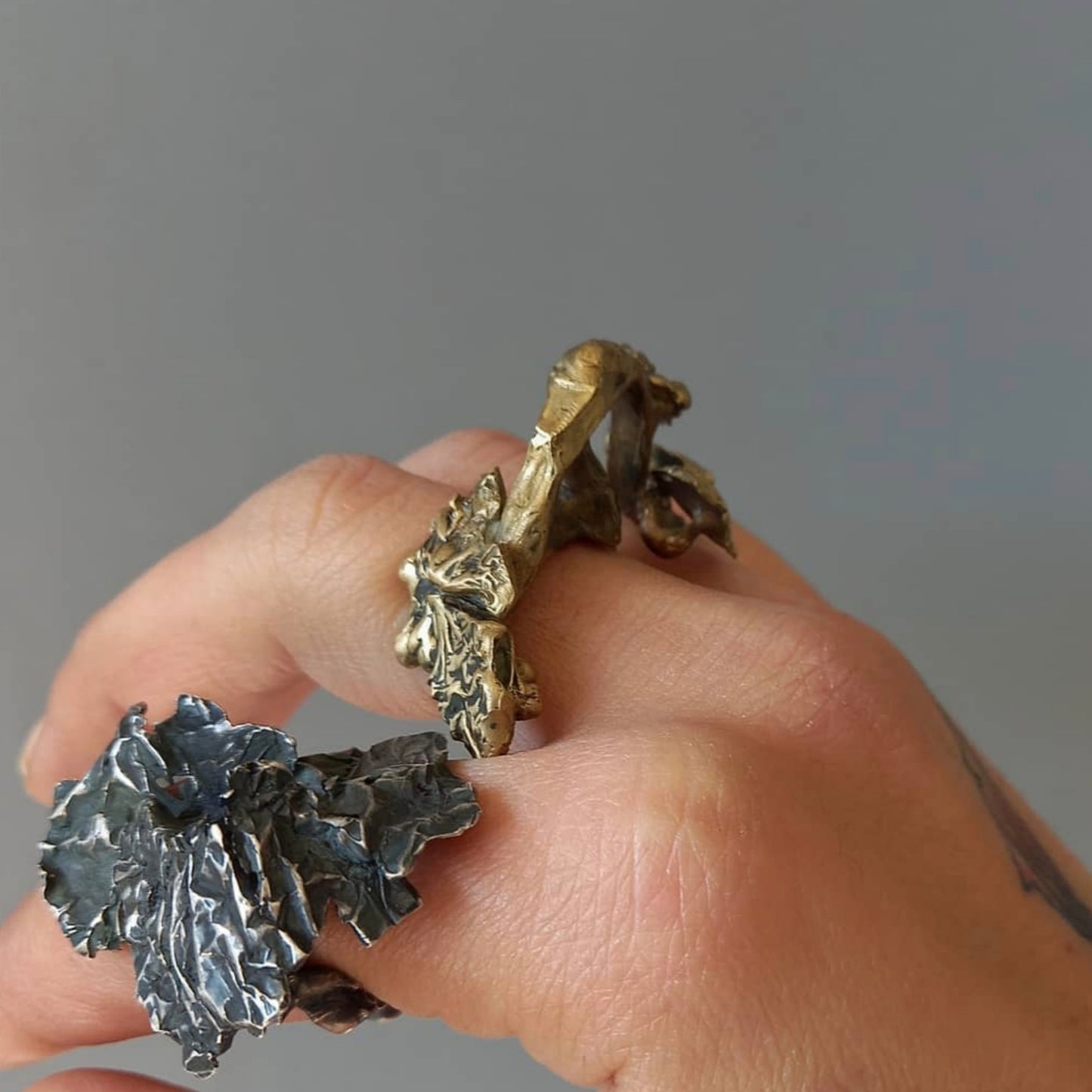 BONSAI SILVER RING