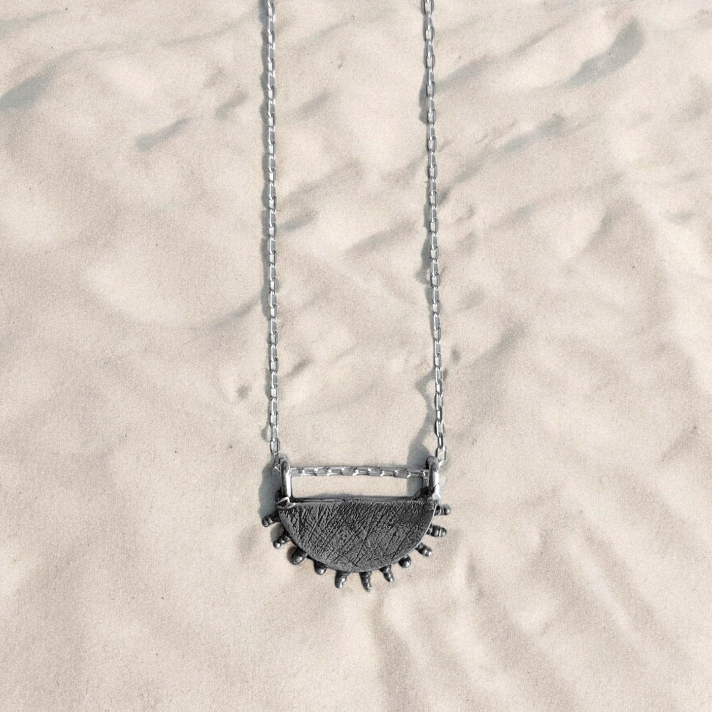 SUN SILVER NECKLACE