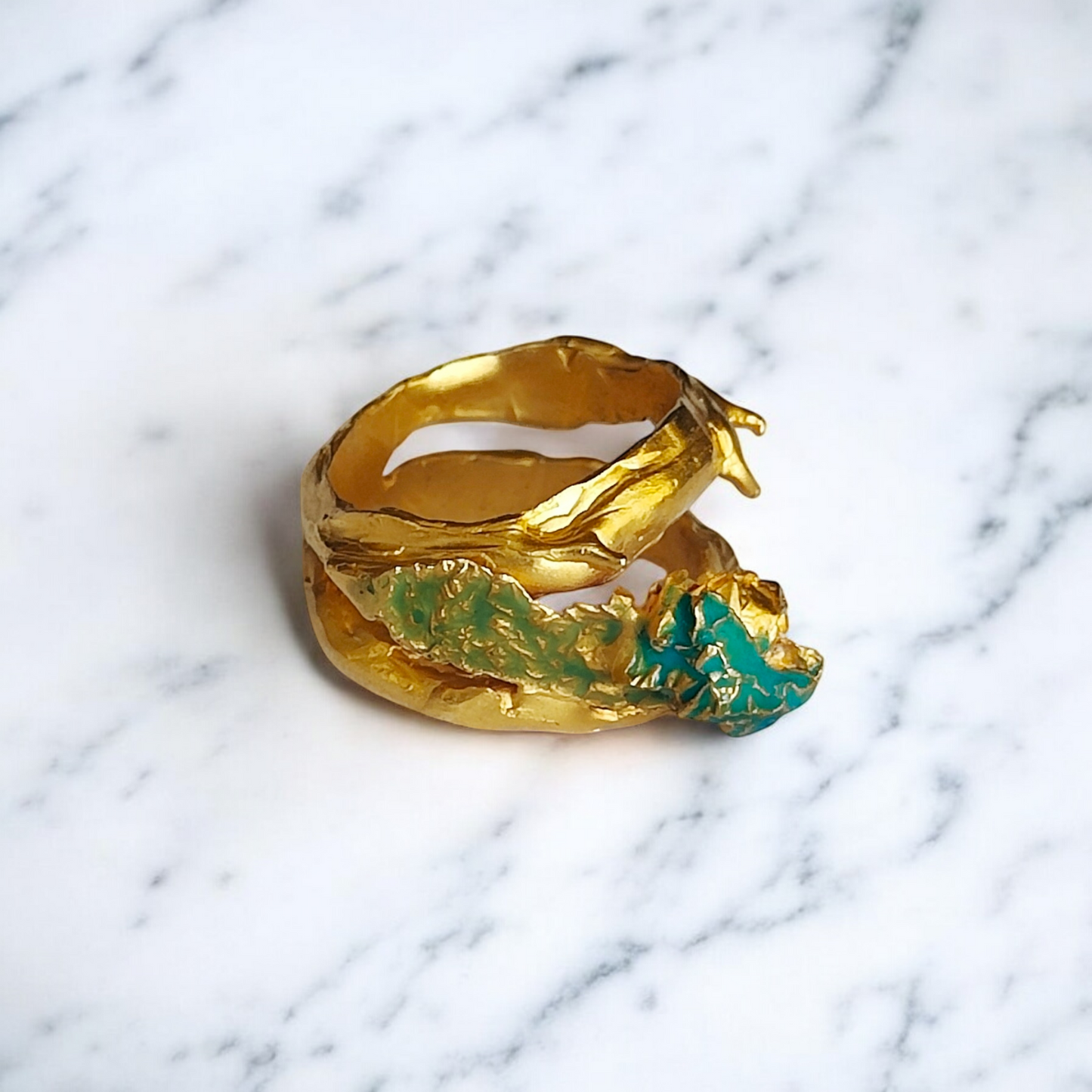ONE-OFF GOLD PLATED RING 2