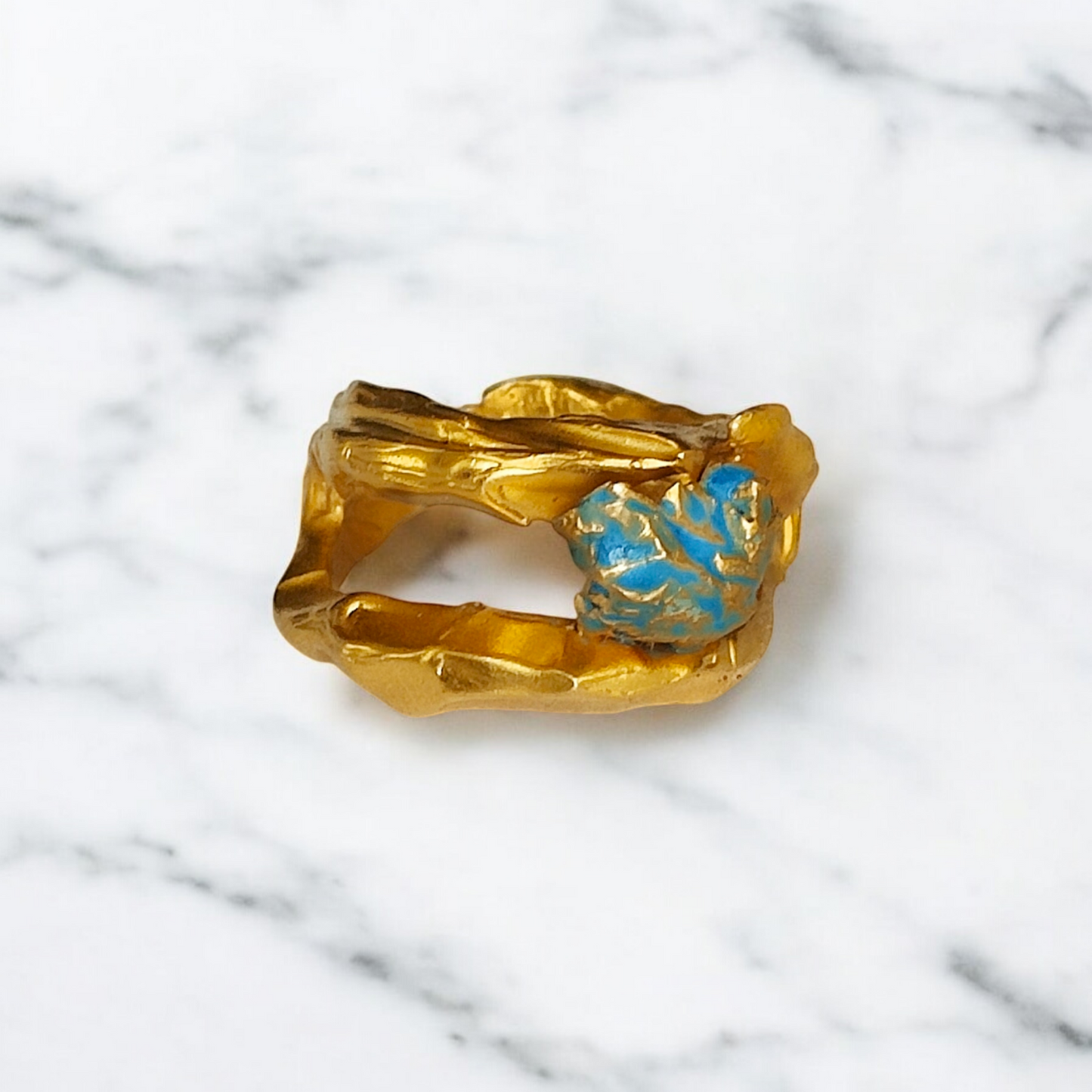 ONE-OFF GOLD PLATED RING 3