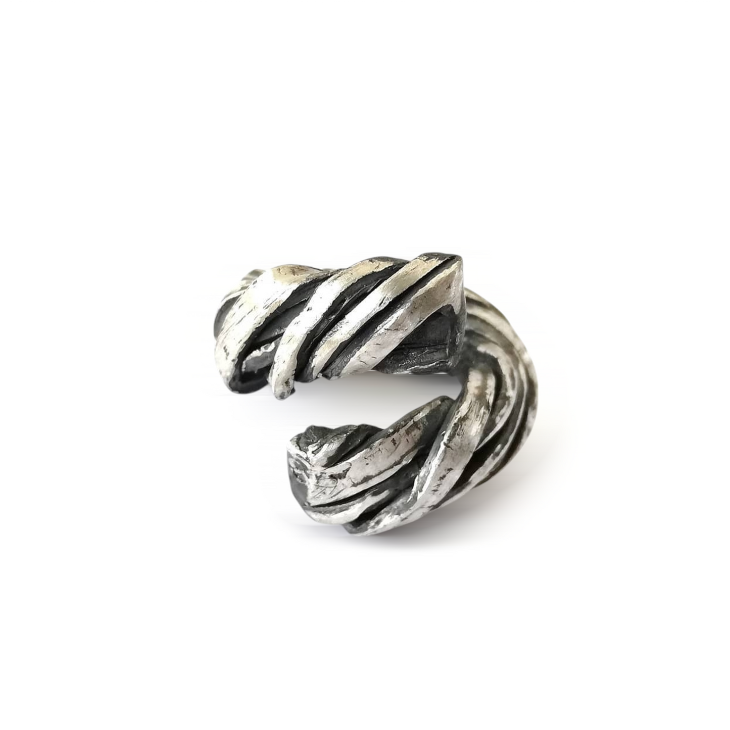 ROPE SILVER RING