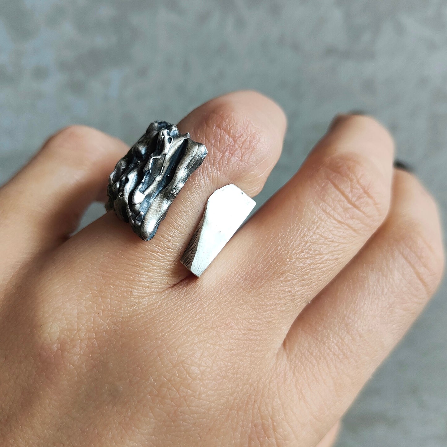 GEMINI SILVER RING