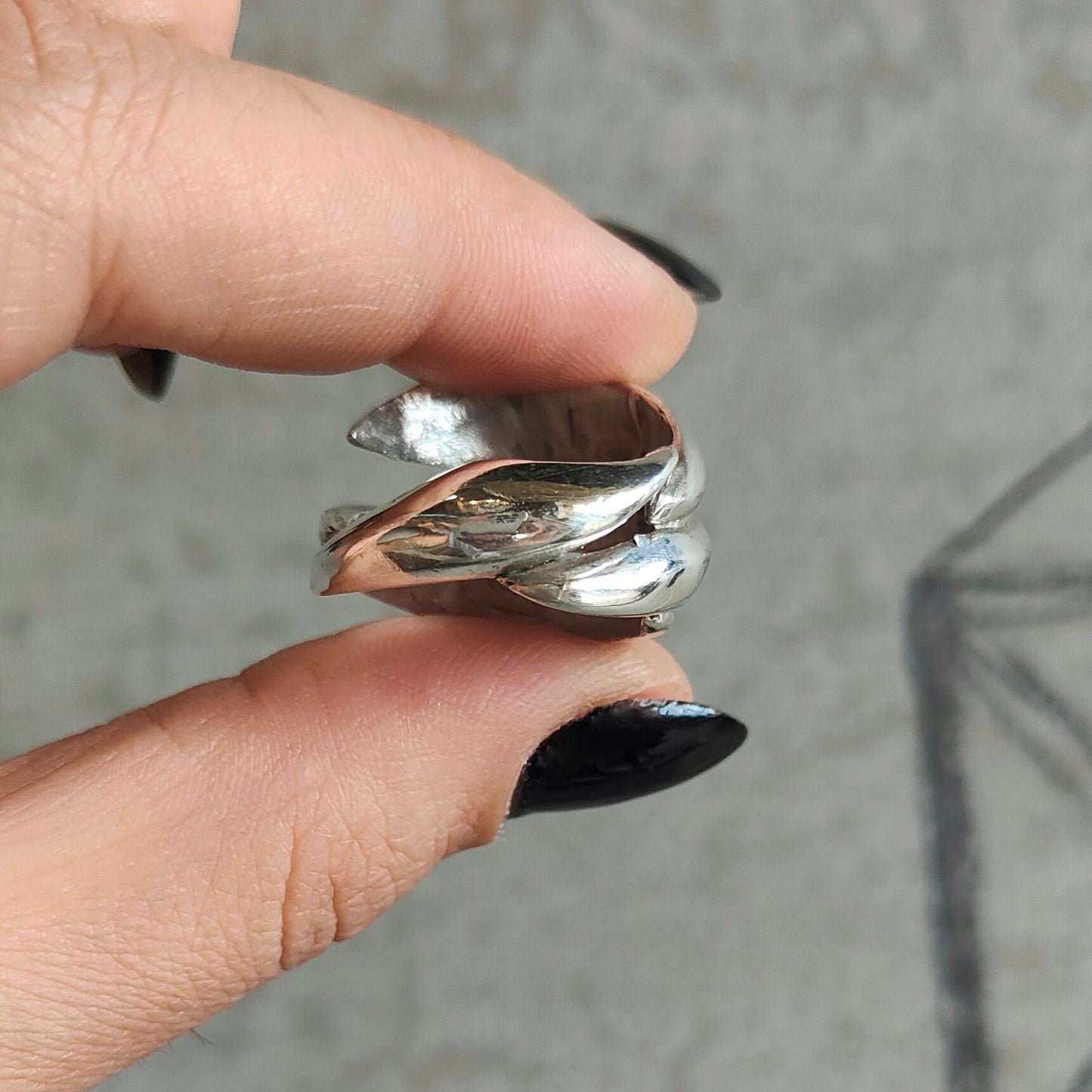 BUBBLE SILVER RING