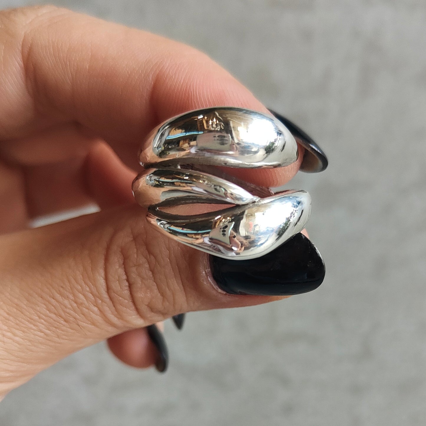 BUBBLE SILVER RING
