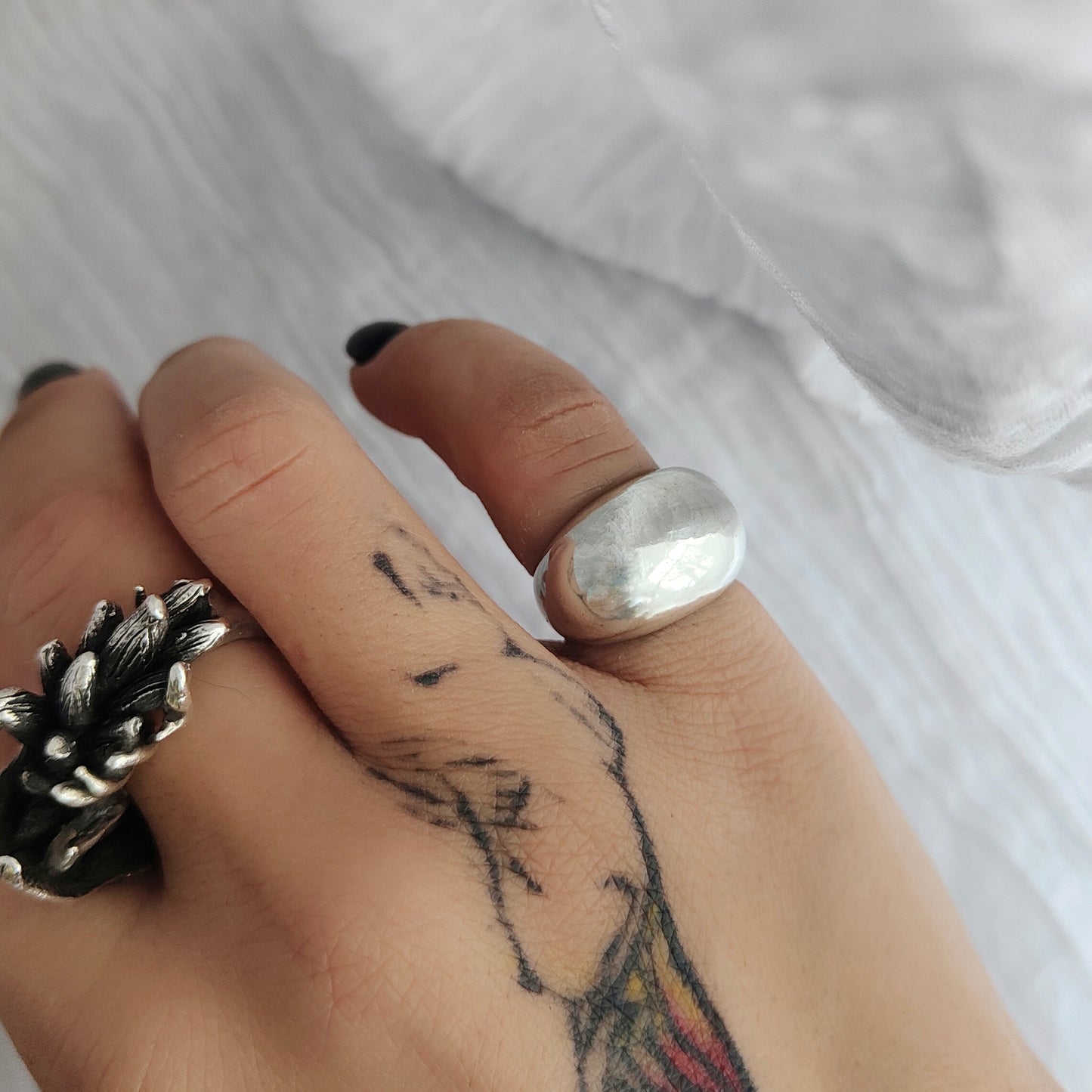BALLOON SILVER RING