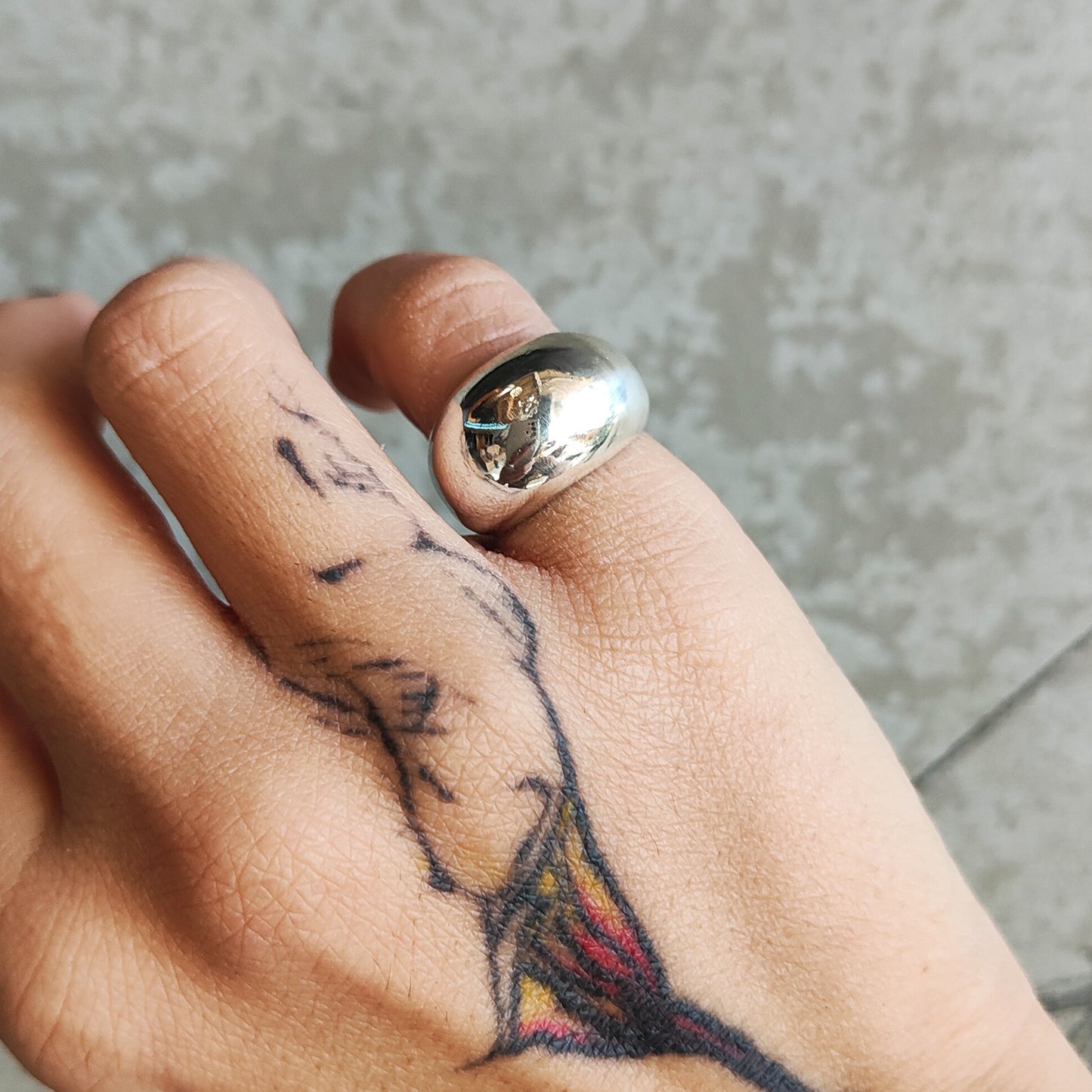 BALLOON SILVER RING