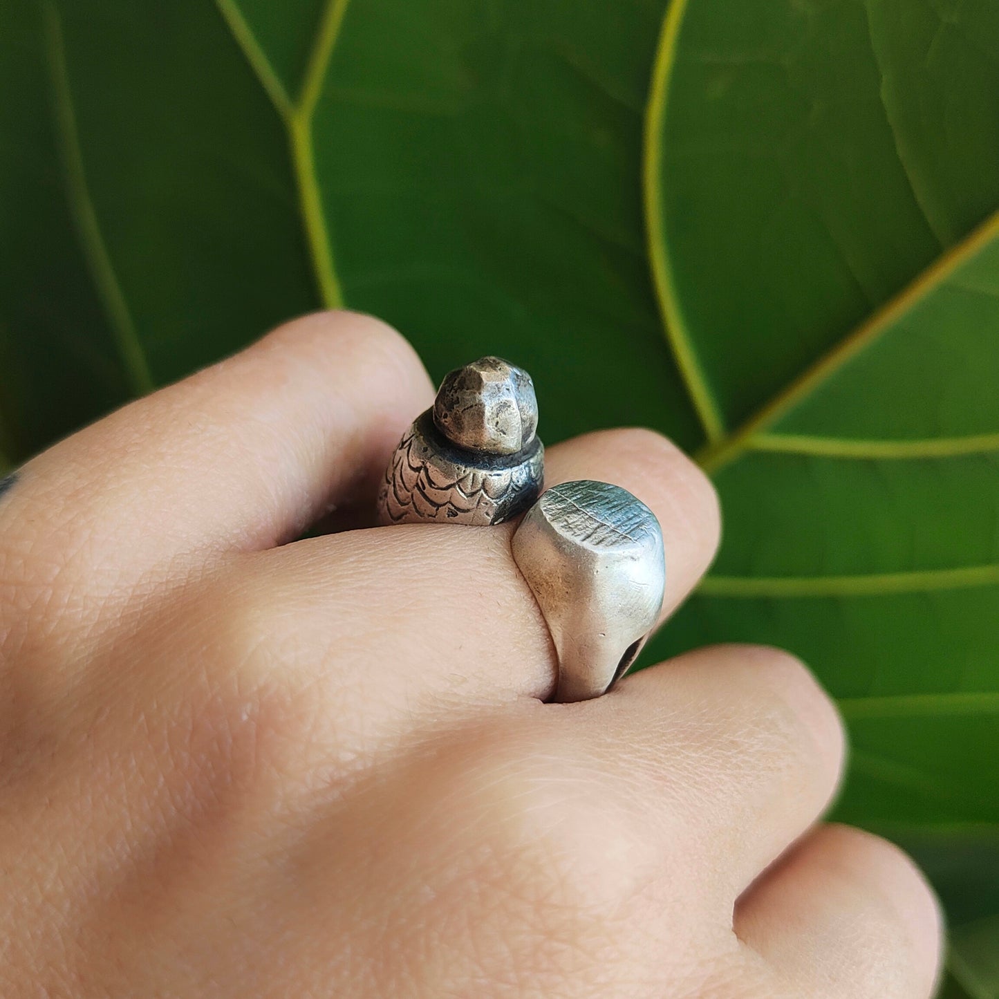 METAMORPHOSIS SILVER RING