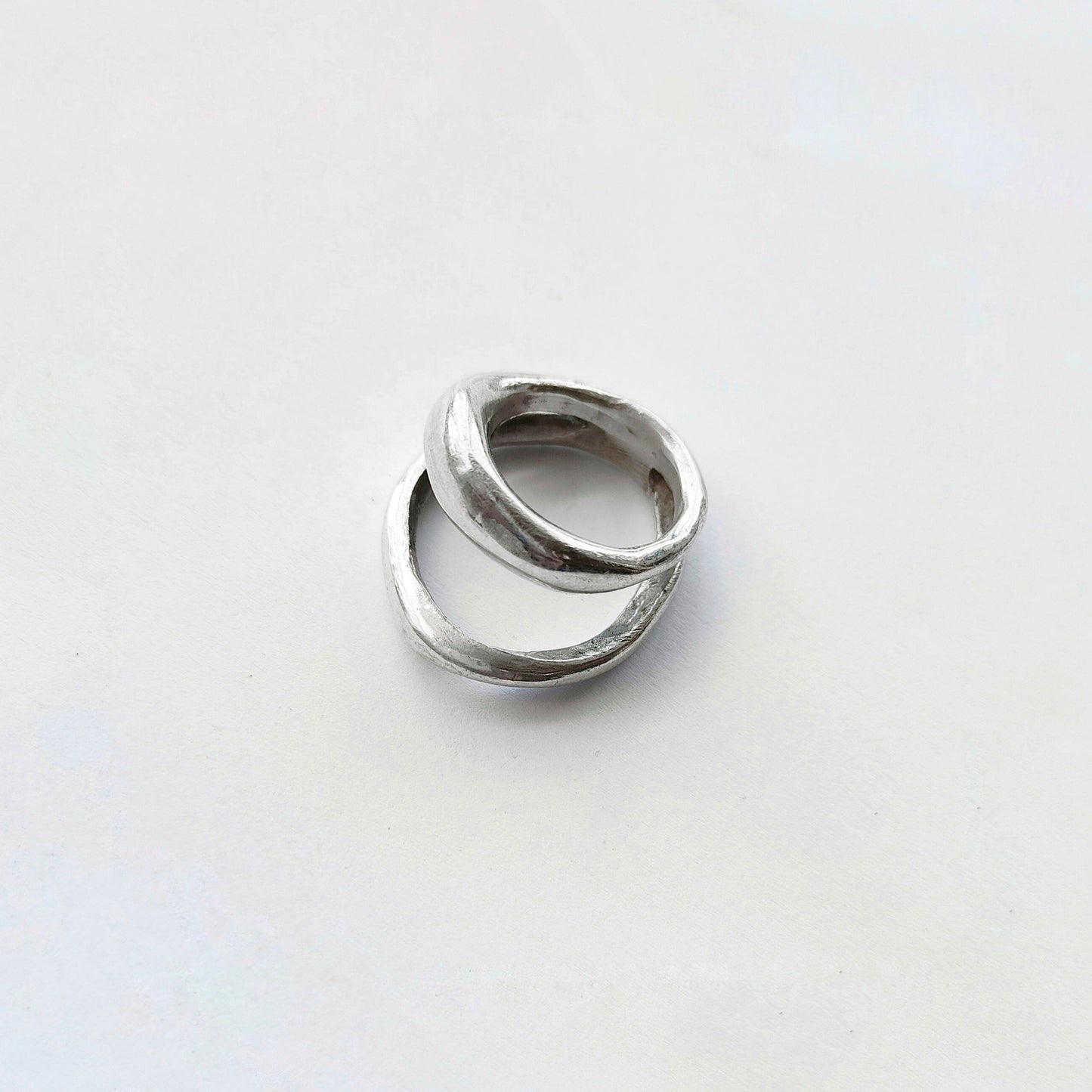 DOUBLE BAND SILVER RING