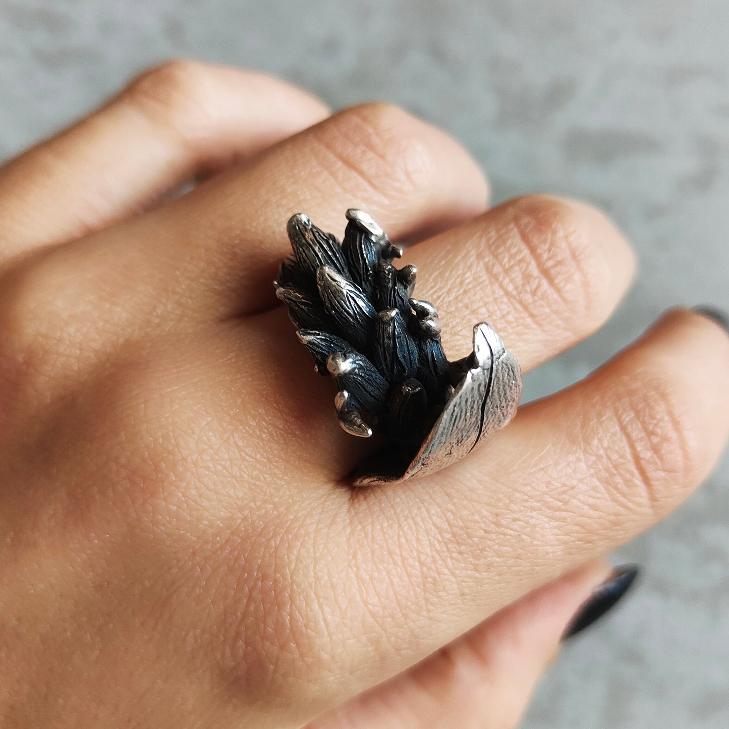 MYSTIC LAVENDER SILVER RING