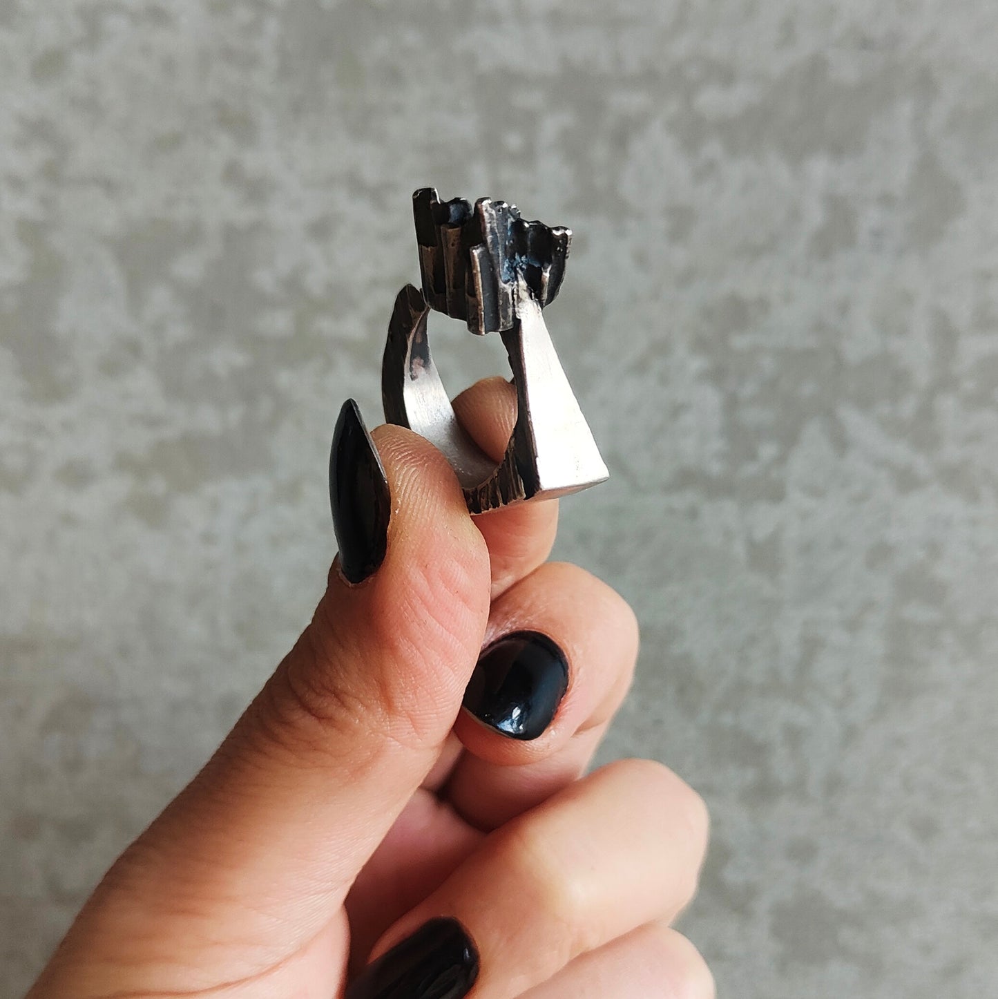 REMAINS OF NOTHING SILVER RING