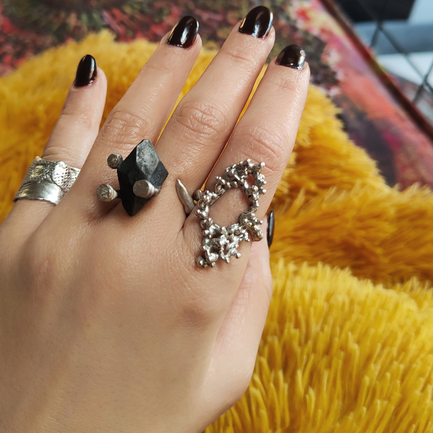 DEW CROWN SILVER RING