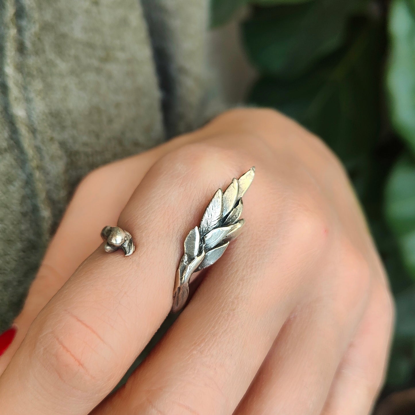 BRANCH SILVER RING