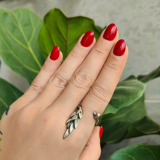 BRANCH SILVER RING