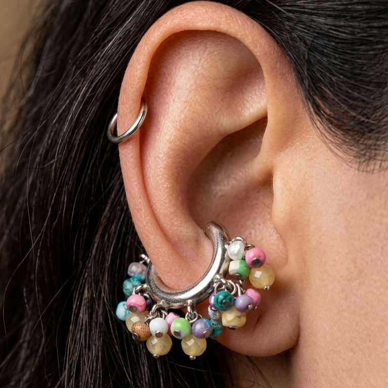 ONE-OFF SILVER PLATED EARCUFF 6