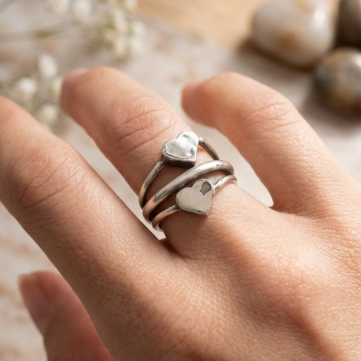 ONE-OFF SILVER PLATED RING 2