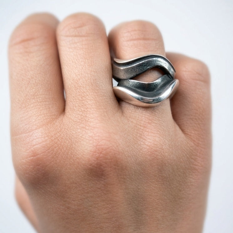 Strata Silver Ring