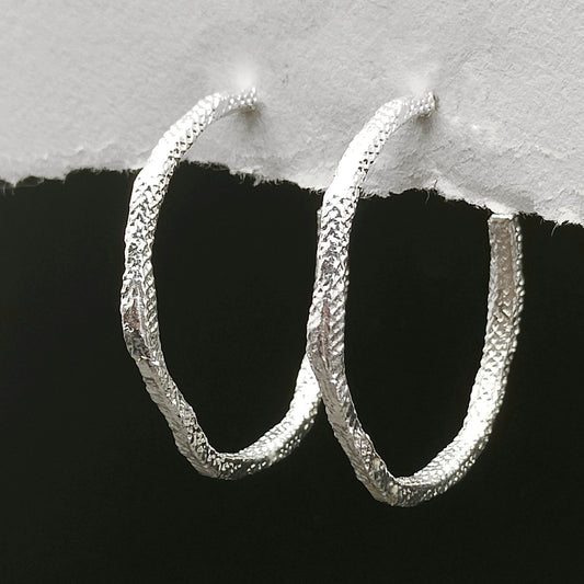 RUST HOOP EARRINGS