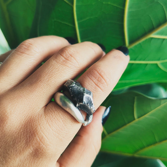 SNAKE SILVER RING I