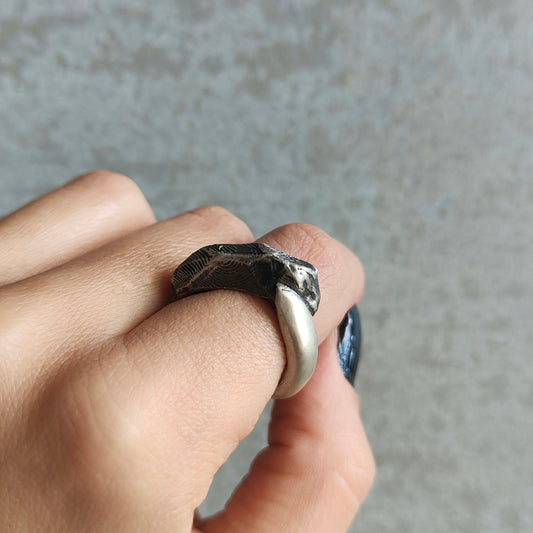 SNAKE SILVER RING II