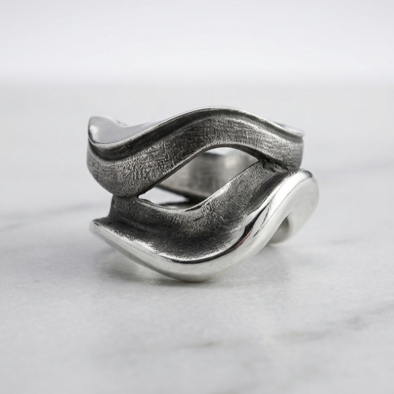 Strata Silver Ring