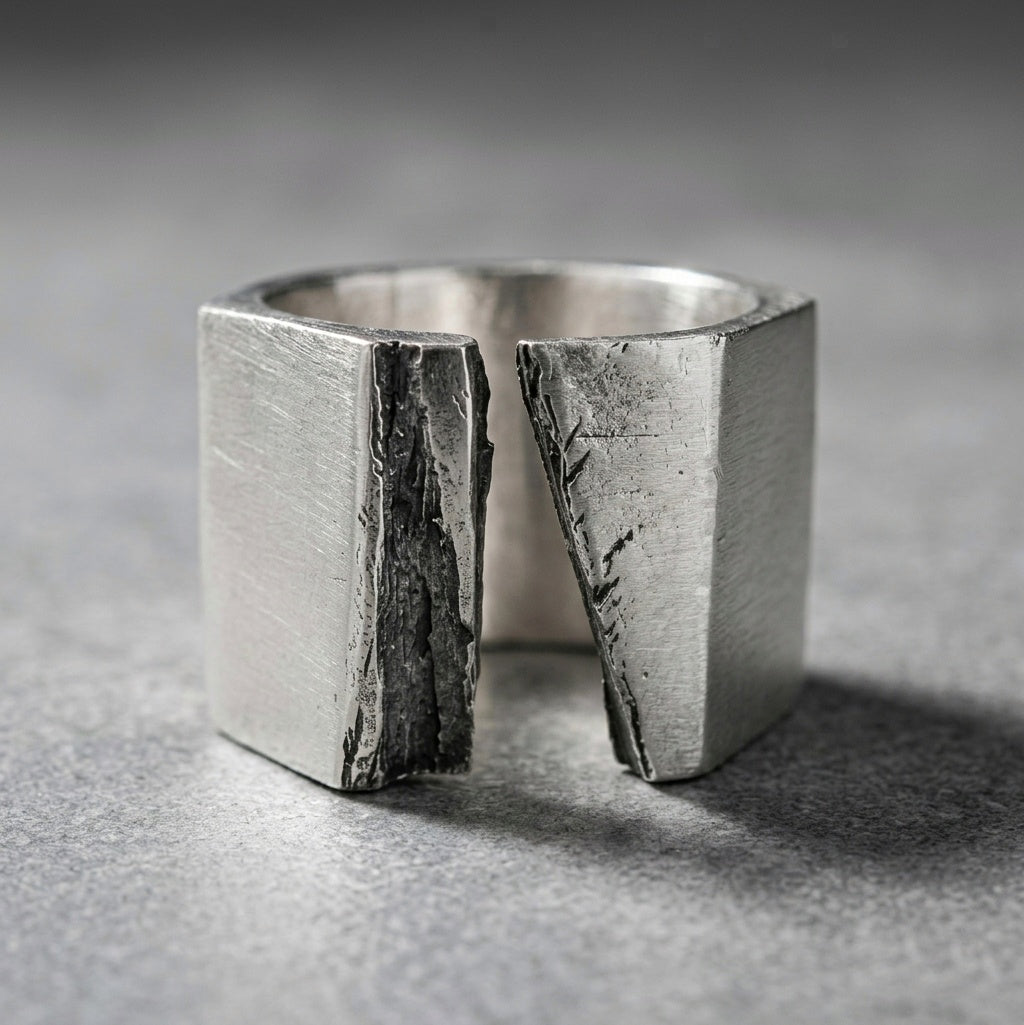 SCAR SILVER RING