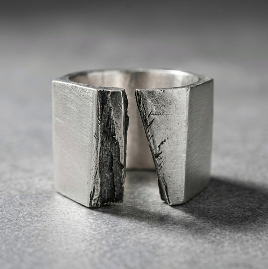 SCAR SILVER RING