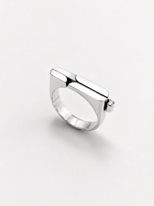 حب LOVE SILVER RING