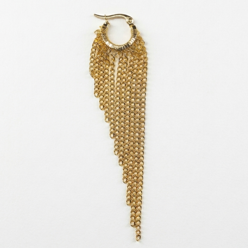 ONE-OFF PLATED HOOP EARRING