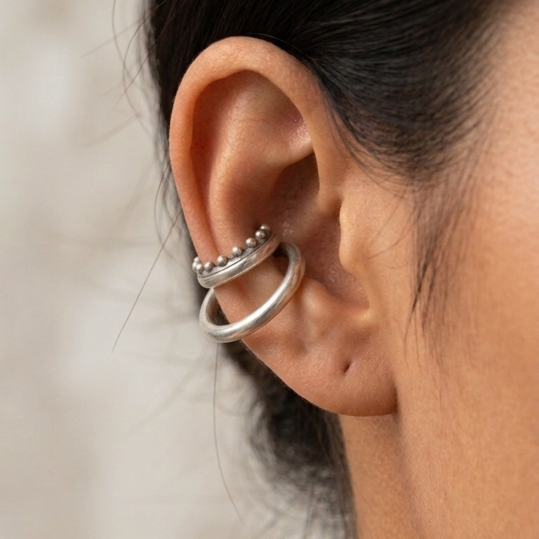 ONE-OFF SILVER PLATED EARCUFF 4