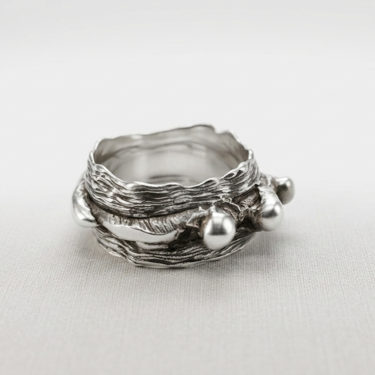 Chrysalis Silver Ring