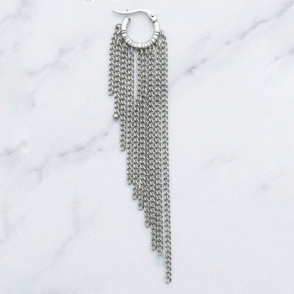 ONE-OFF PLATED HOOP EARRING