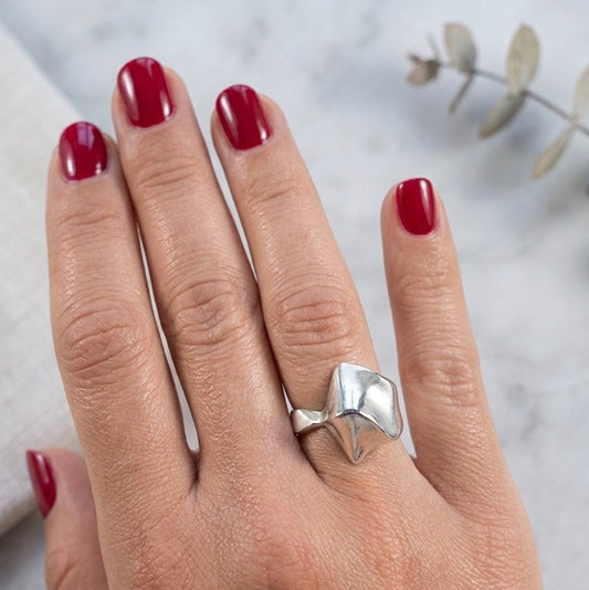 Manta Silver Ring