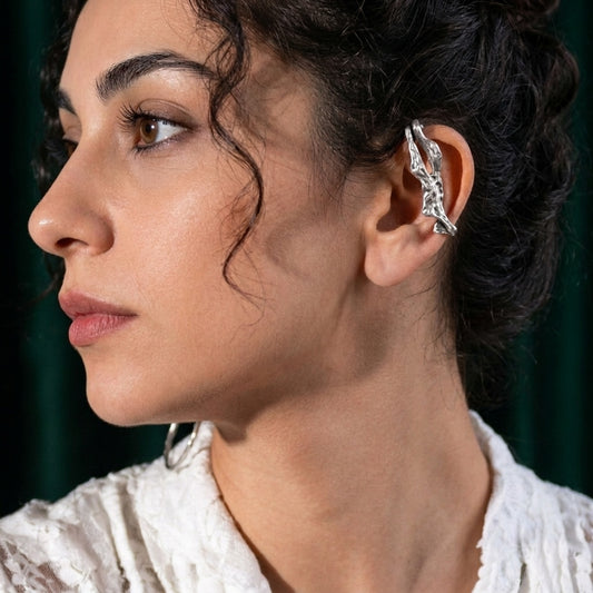 THORAX SILVER EAR-CUFF